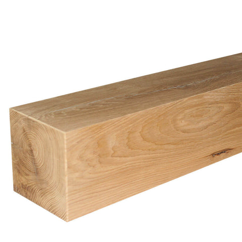 100x100mm Classic Oak Fireplace Beam Close-up