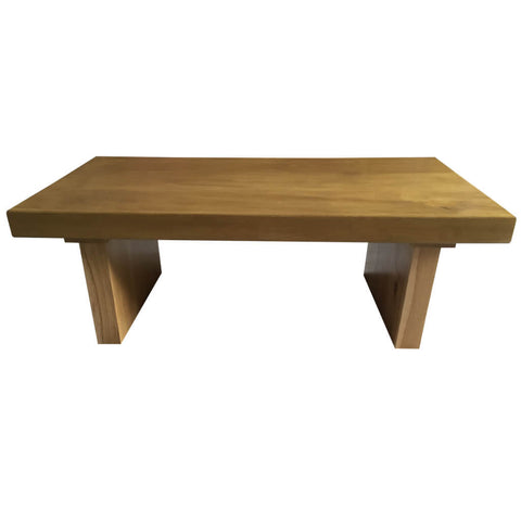 100mm thick solid oak beam table