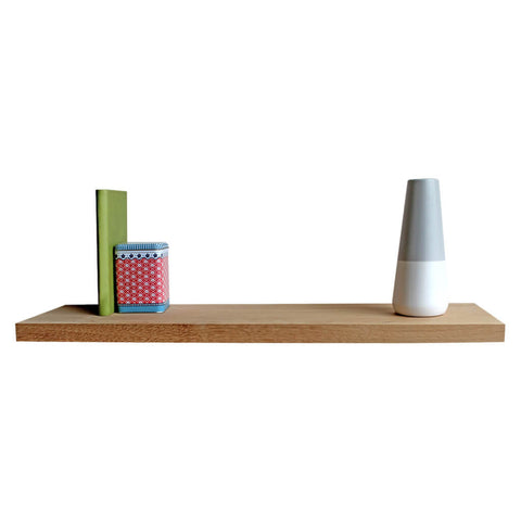 Solid Oak Floating Shelf & Brackets